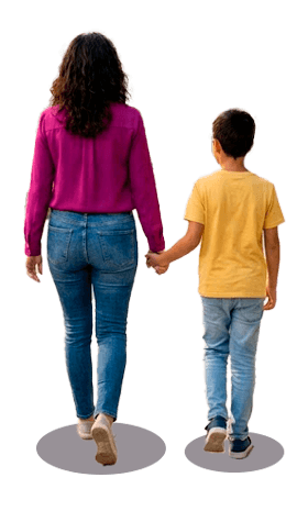 madre e hijo
